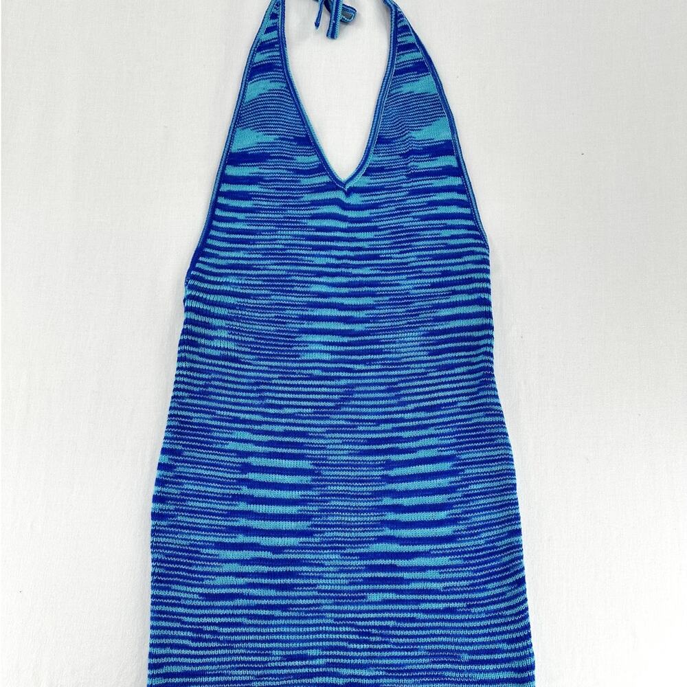 Beginning Boutique women Sleeveless Bodycon Knitted Dress Halter Neck Backless